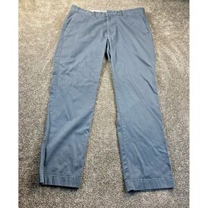 J. Crew Pants Mens Size W33 L30‎ Flex Straight Flat Front Casual Dress Navy Blue